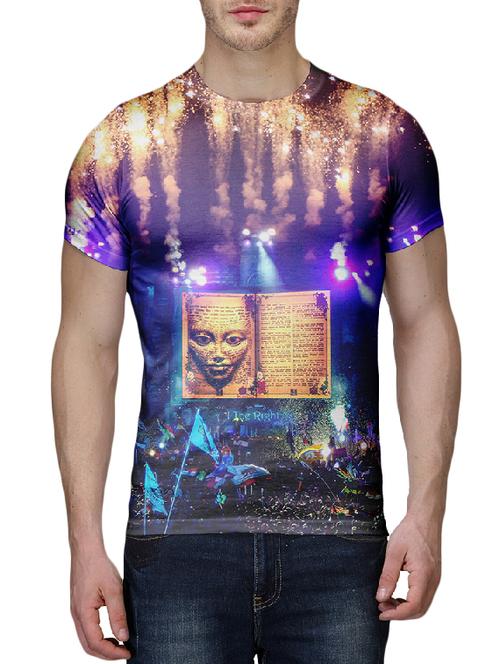 multi colored polyester front print tshirt - 11088484 - Very Small Image - 1
