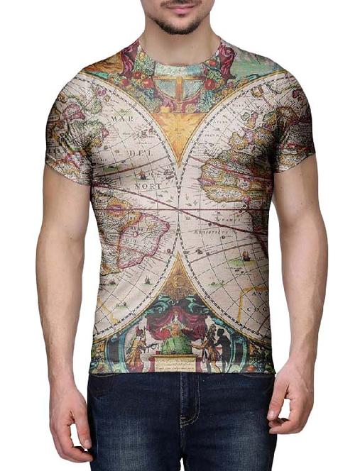 multi colored polyester front print tshirt - 11088565 - Very Small Image - 1