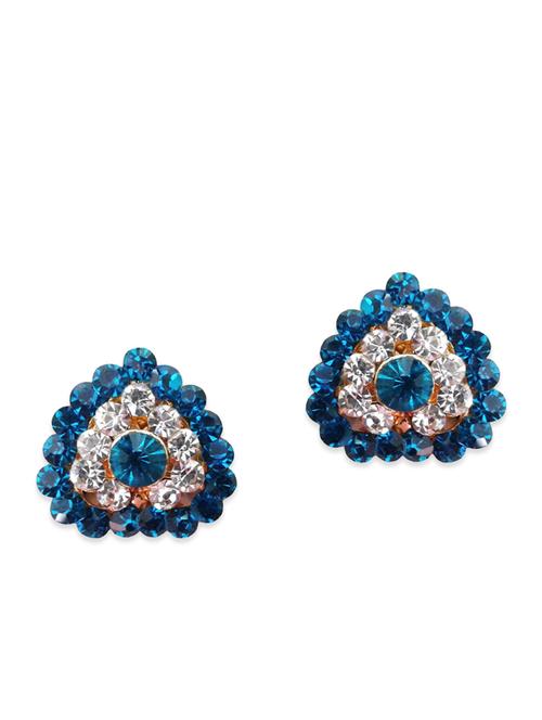 blue metal alloy studs earrings - 11088833 - Very Small Image - 1