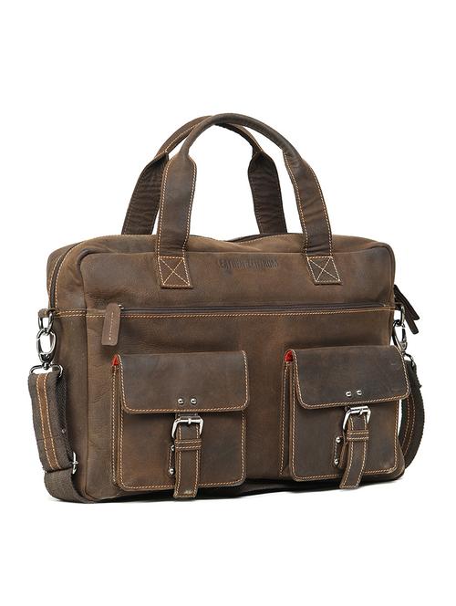 brown leather messengerbag - 11089477 - Very Small Image - 1
