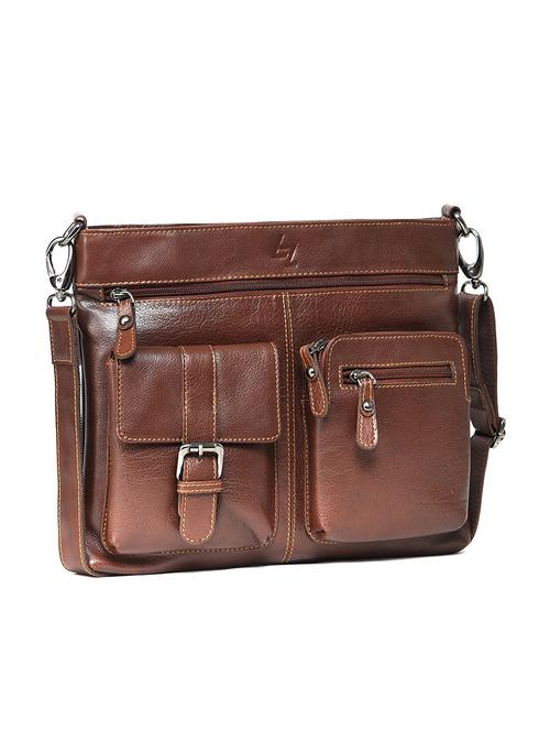 brown leather laptopbag - 11089485 - Very Small Image - 1