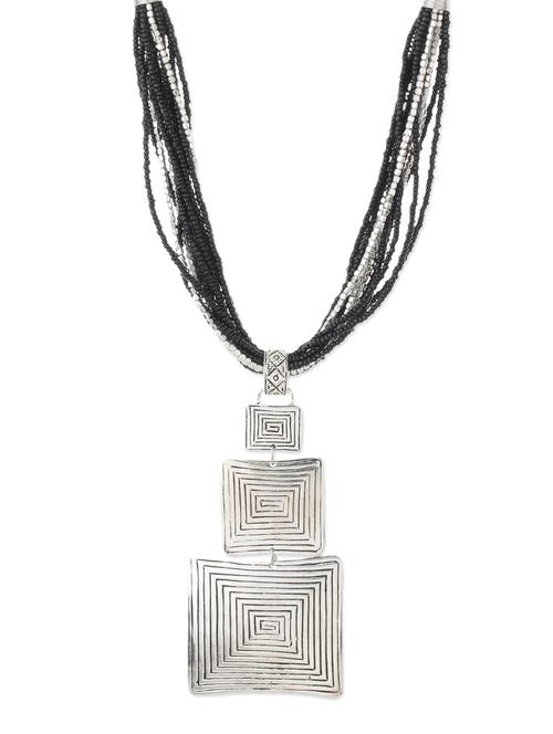 silver metal alloy necklace - 11090025 - Very Small Image - 1