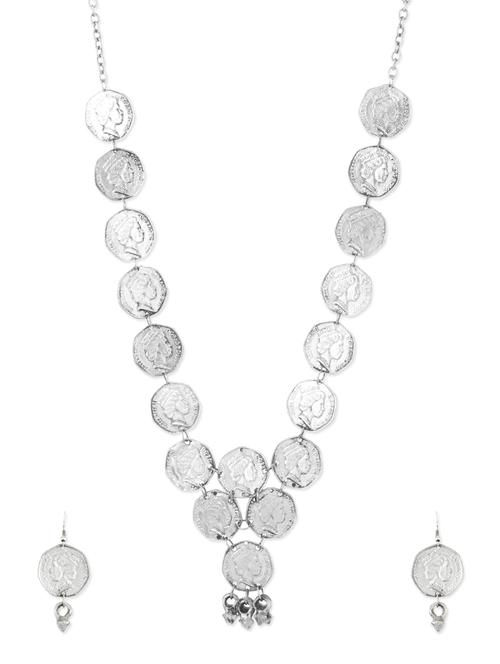 silver metal alloy necklace - 11090031 - Very Small Image - 1