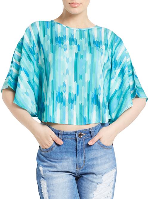 green polyester top - 11090884 - Very Small Image - 1