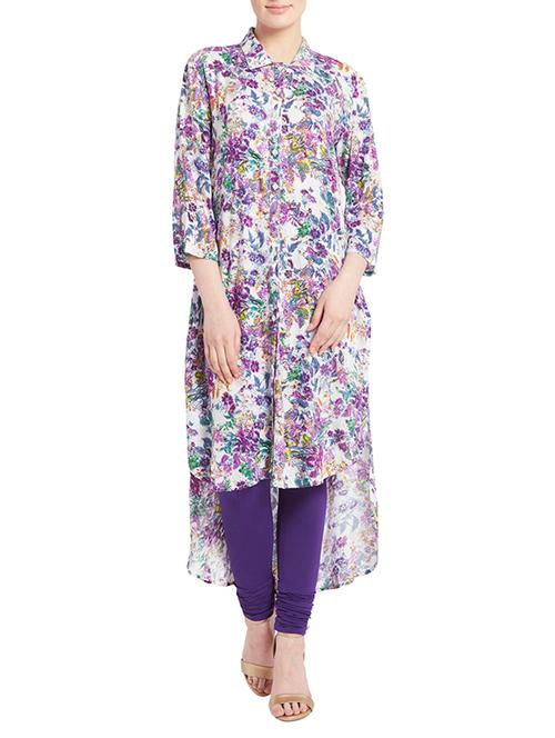 multi colored cotton kurti - 11090895 - Very Small Image - 1