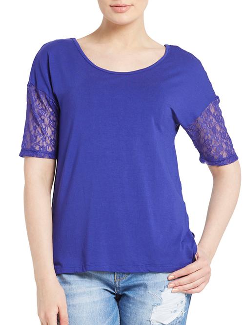 blue polyester regular top - 11090915 - Very Small Image - 1