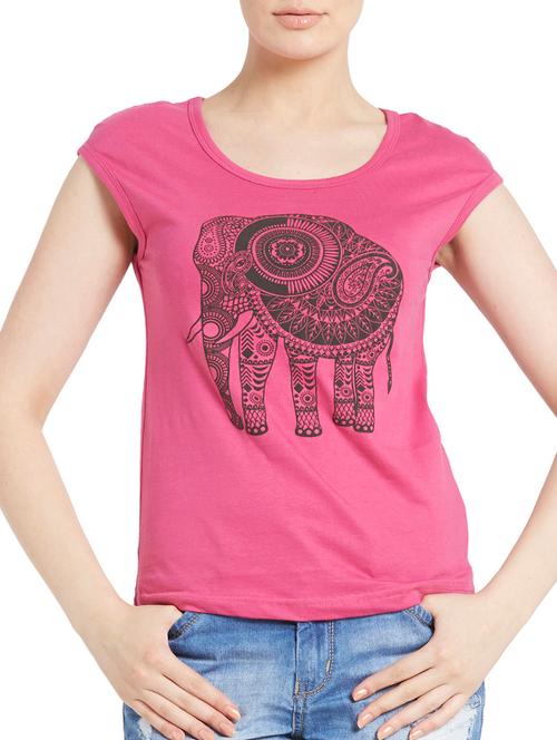 pink polyester tshirt - 11090935 - Very Small Image - 1