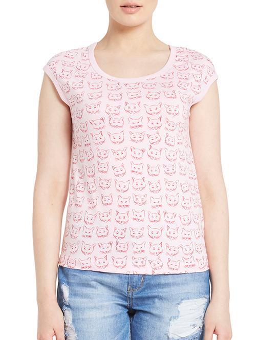 pink cotton tshirt - 11090940 - Very Small Image - 1