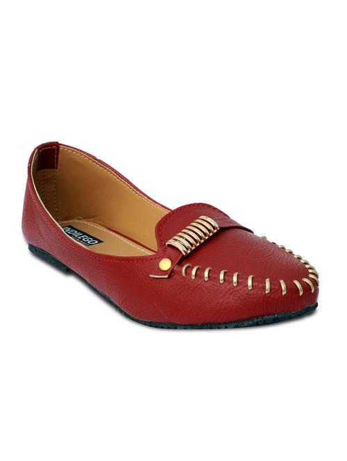 red leatherette loafers - 11096893 - Very Small Image - 1