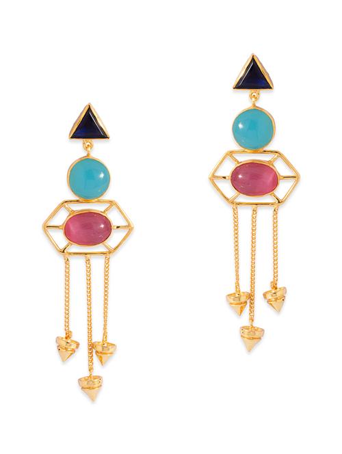 gold alloy earring - 11098473 - Very Small Image - 1
