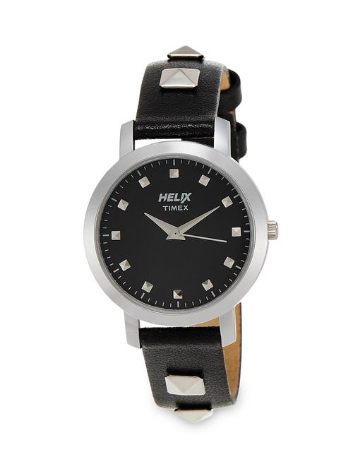 black leather strap punk analogue watch - 1109907 - Very Small Image - 1