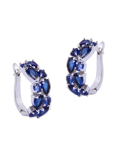 blue metal hoop earring - 11099819 - Very Small Image - 1
