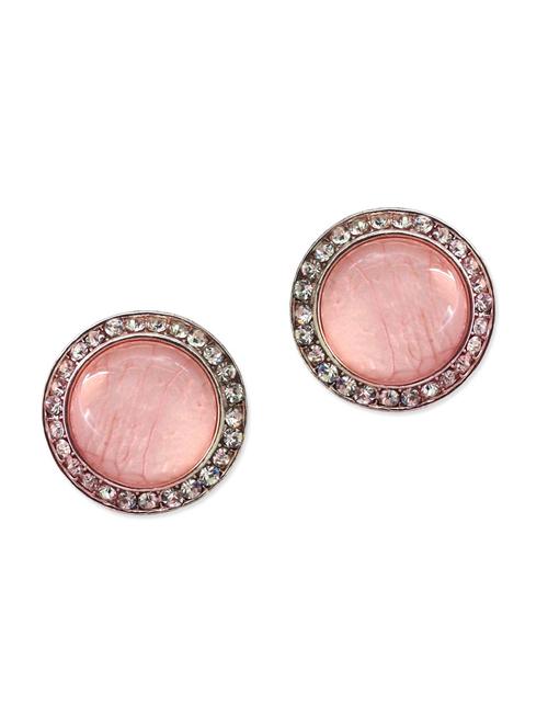 pink metal studs earring - 11099833 - Very Small Image - 1