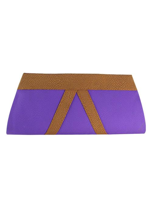 purple leatherette clutch - 11100187 - Very Small Image - 1