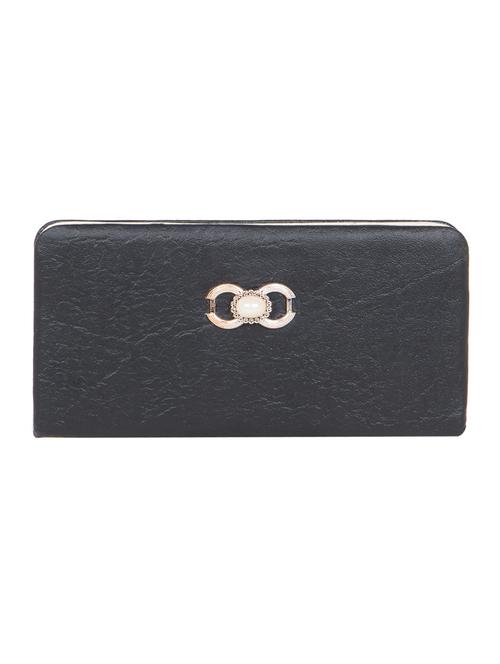 black leatherette clutch - 11100407 - Very Small Image - 1