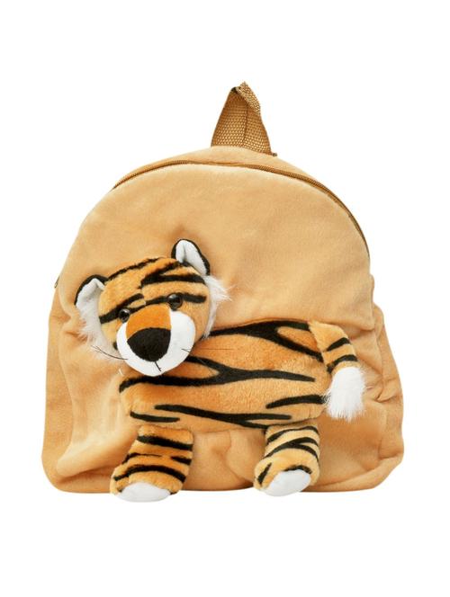 beige coloured velvet backpack - 11100628 - Very Small Image - 1