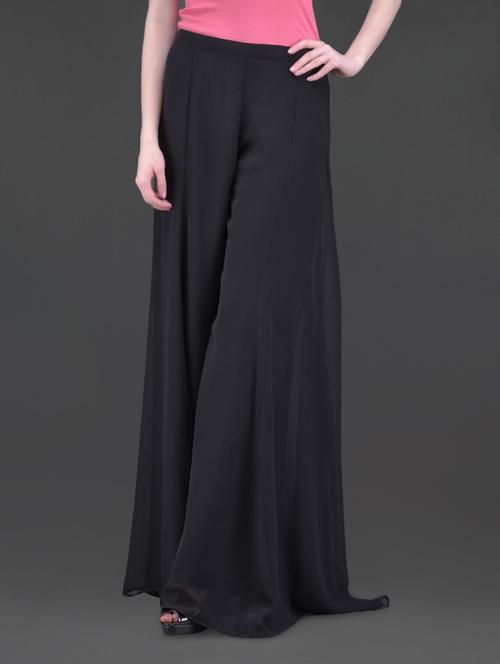 Solid black palazzo - 1110094 - Very Small Image - 1