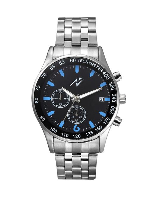 yepme men's chronograph watch - black/silver - 11101968 - Very Small Image - 1