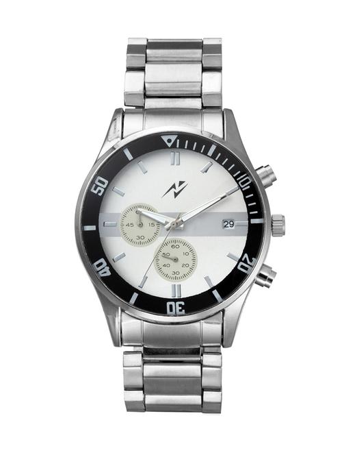 yepme men's chronograph watch - white/silver - 11101969 - Very Small Image - 1