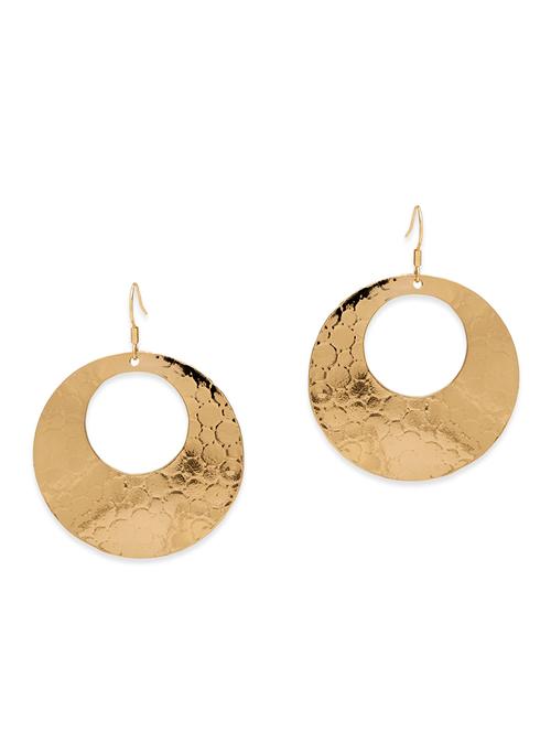 gold metal earring - 11102594 - Very Small Image - 1