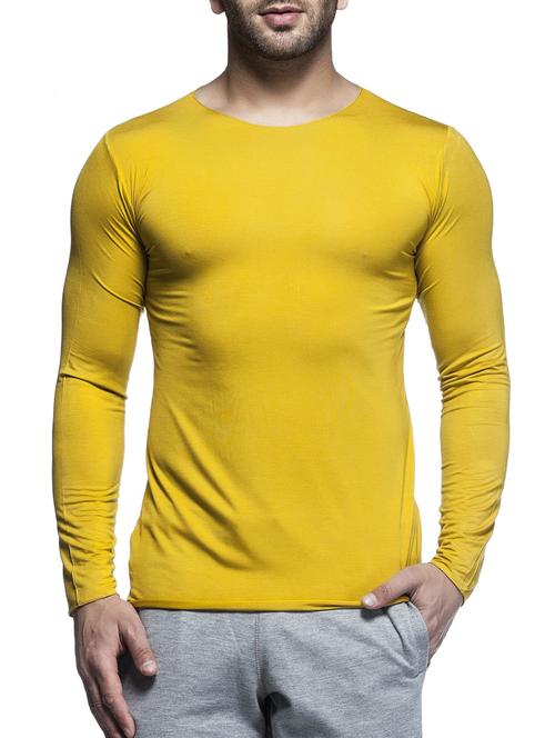 yellow viscose t-shirt - 11103412 - Very Small Image - 1