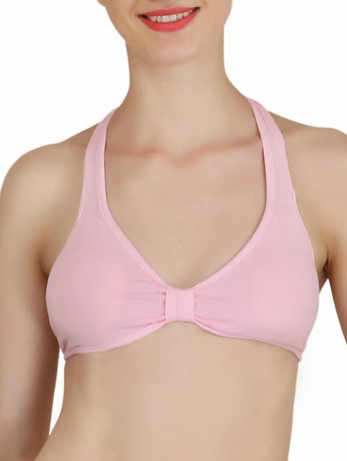 halter neck solid bra - 11103828 - Very Small Image - 1