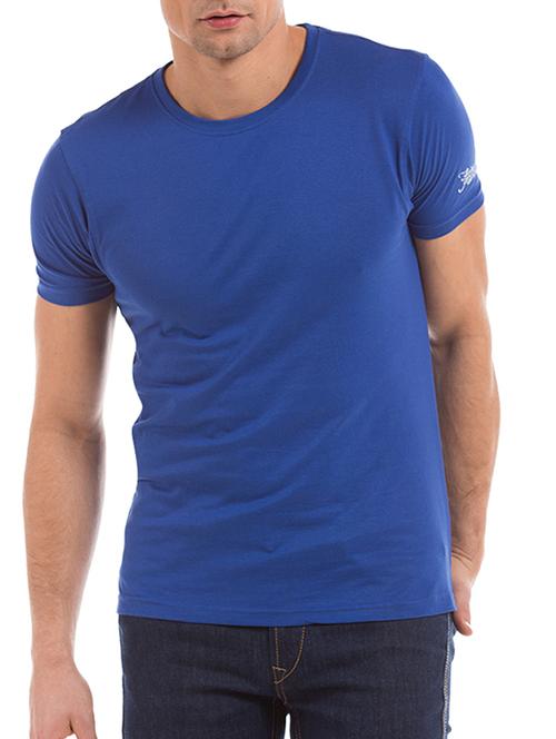 indigo cotton tshirt - 11106215 - Very Small Image - 1