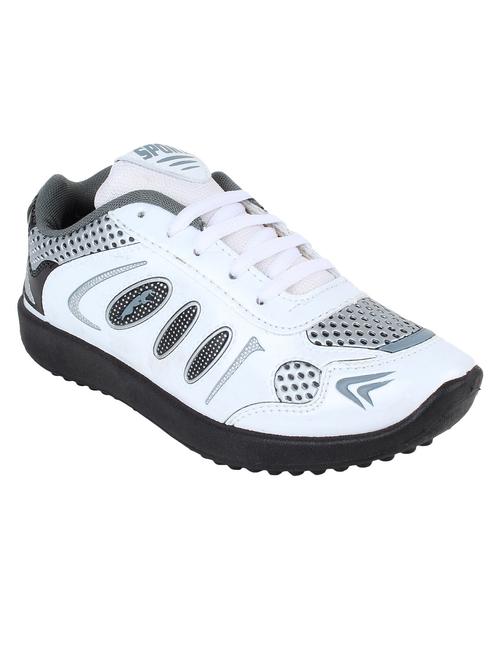 white leatherette sport shoes - 11106509 - Very Small Image - 1