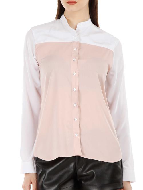 mandarin collar long sleeve shirt - 1110972 - Very Small Image - 1