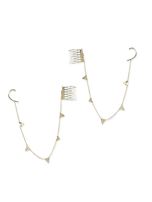 gold metal alloy earring - 11110999 - Very Small Image - 1