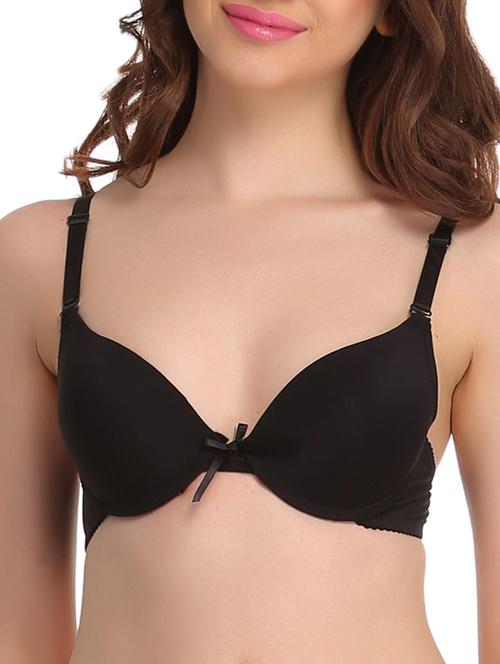 black polyester push up bra - 11112646 - Very Small Image - 1