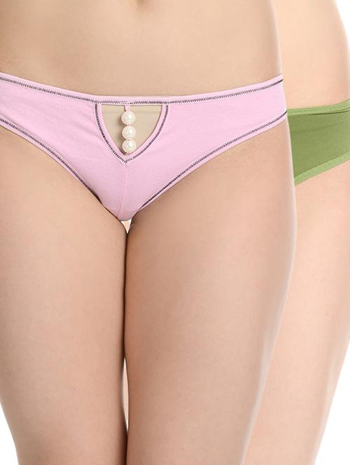 pink, green nylon panty - 11113443 - Very Small Image - 1