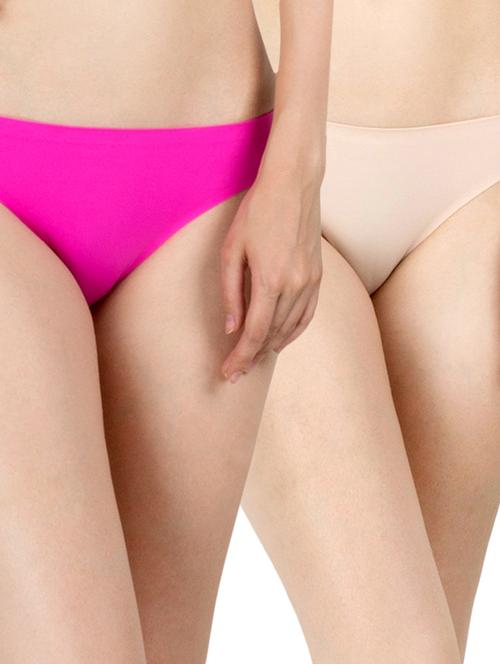 pink, beige nylon panty - 11113484 - Very Small Image - 1