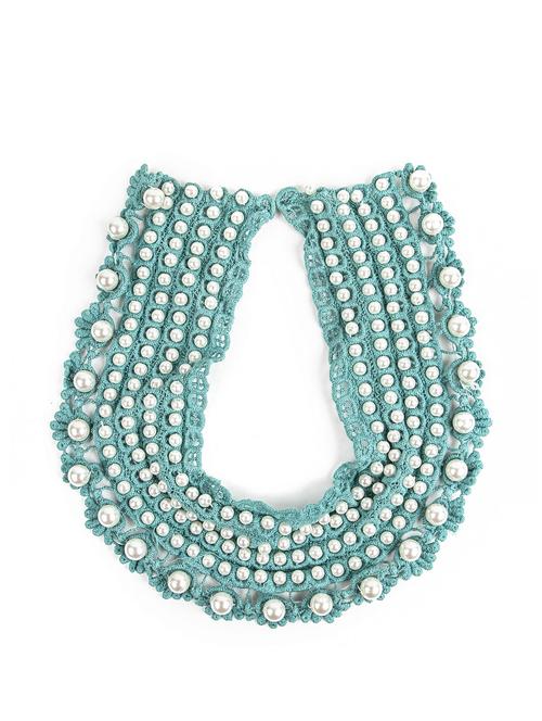 dainty lace and pearl collar - 11114 - Very Small Image - 1