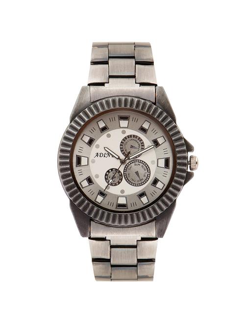 metallic stainless steel chronograph watch - 11114745 - Very Small Image - 1