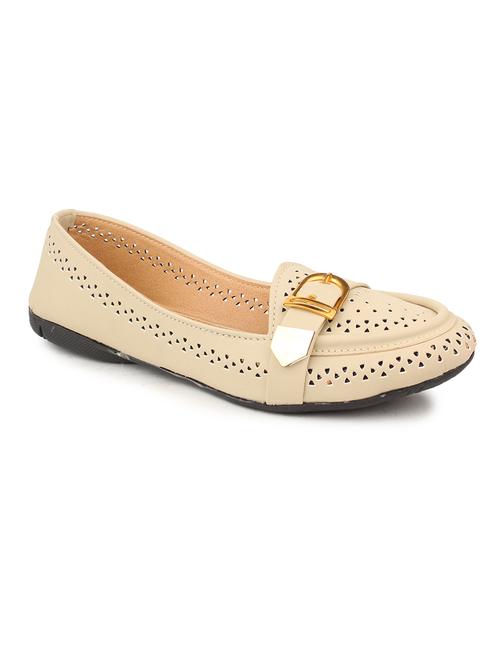 beige leatherette cut work loafer - 11118051 - Very Small Image - 1