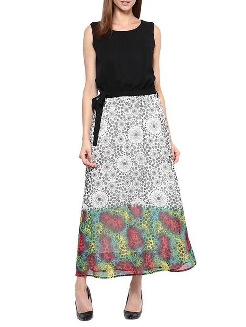 black georgette maxi dress - 11122651 - Very Small Image - 1
