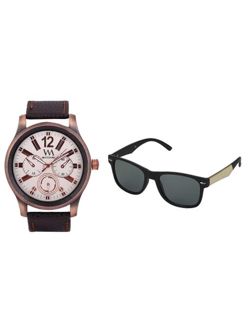 analogue watch and sunglass combo - 11123098 - Very Small Image - 1