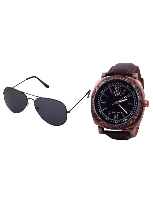 black leather wrist watch - 11123295 - Very Small Image - 1