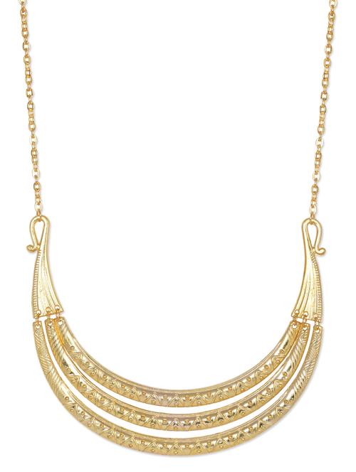 golden ethnic three layered neckpiece - 1112390 - Very Small Image - 1