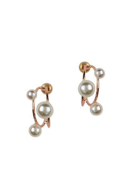 white metal drop earrings - 11124198 - Very Small Image - 1