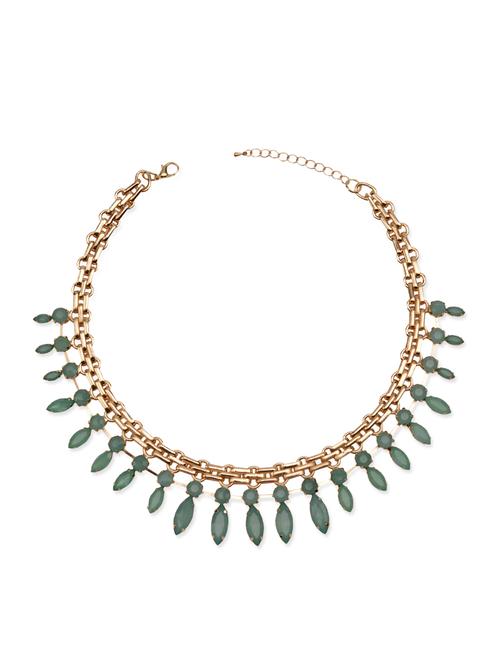 green metal short necklace - 11124222 - Very Small Image - 1