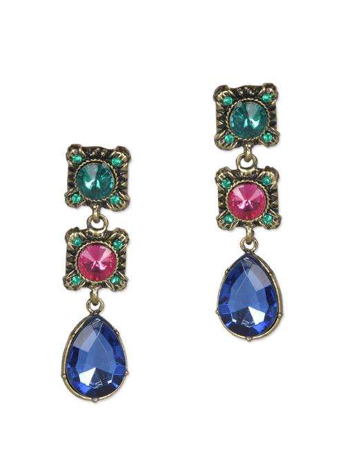 Multi metallic stone earrings - 1112614 - Very Small Image - 1