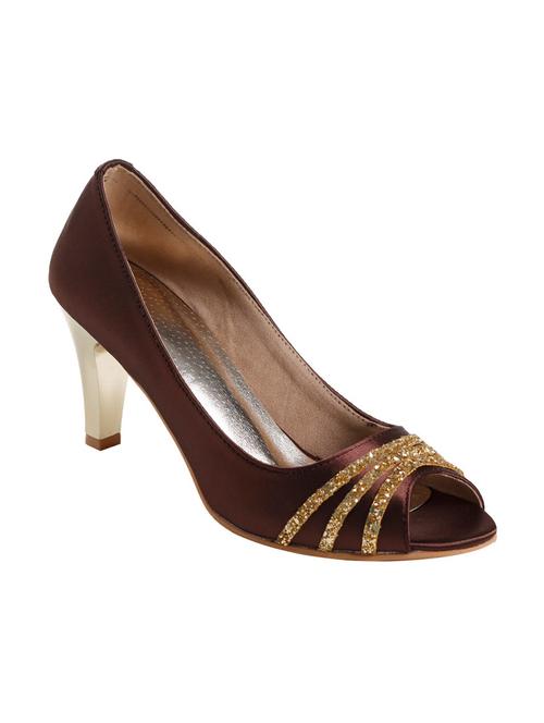brown leatherette closed back sandals - 11127014 - Very Small Image - 1