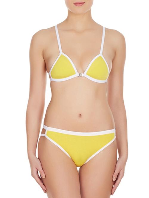 yellow cotton bras and panty set - 11128097 - Very Small Image - 1