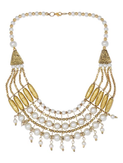 pearl embellished multilayered neckpiece - 1113006 - Very Small Image - 1