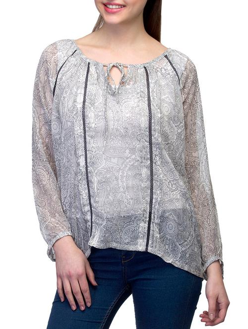 white polyester regular top - 11131342 - Very Small Image - 1