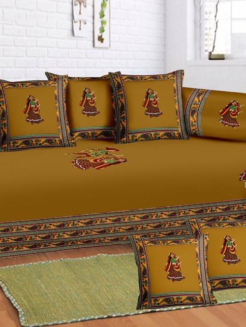 yellow cotton diwan set - 11132806 - Very Small Image - 1