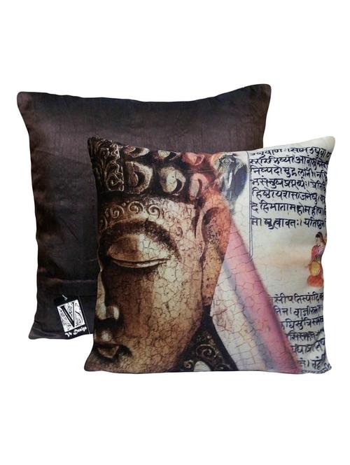 digitally printed buddha sanskrit fusion cushion cover - 11136681 - Very Small Image - 1