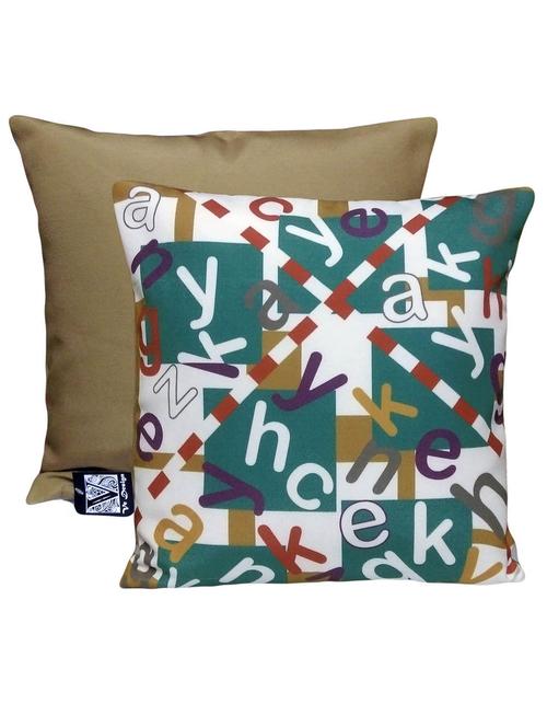 digitally printed kids alphabets all over fusion cushion cover - 11136685 - Very Small Image - 1